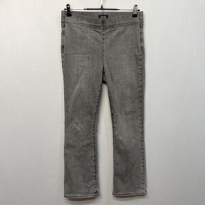 NYDJ Women Pull On Bootcut Jeans Size PM Petite Medium Gray Denim M288 -26